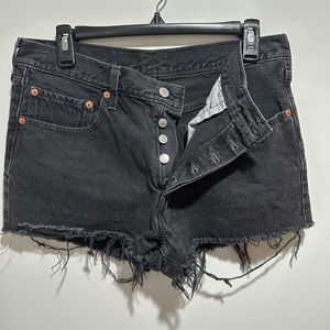Levi’s Black High Rise Shorts